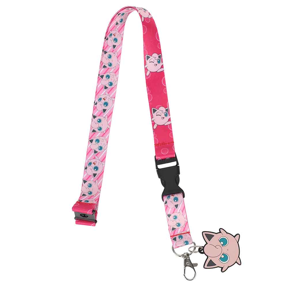 Pokemon | Jigglypuff Lanyard with Rubber ID Holder