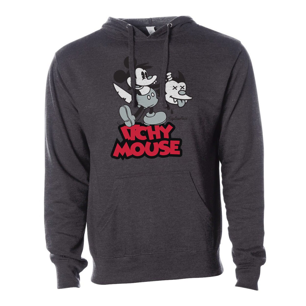 CBC x Toygami | Itchy Mouse Unisex Hoodie in Charcoal