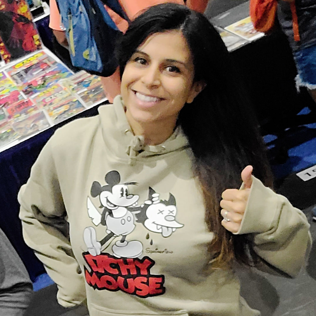 CBC x Toygami | Itchy Mouse Unisex Hoodie in Sand