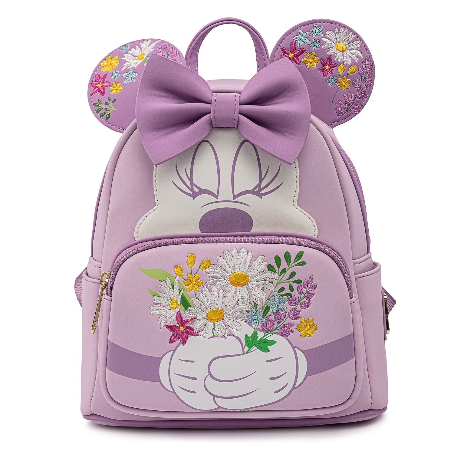 Disney Minnie top Mouse Holding Flowers Mini Backpack