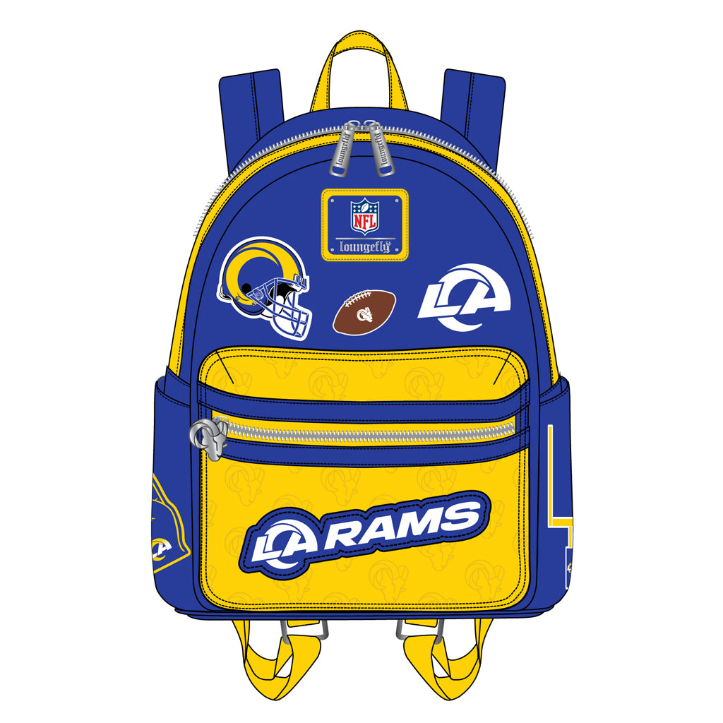 Loungefly NFL: LA Rams Wallet with Patches