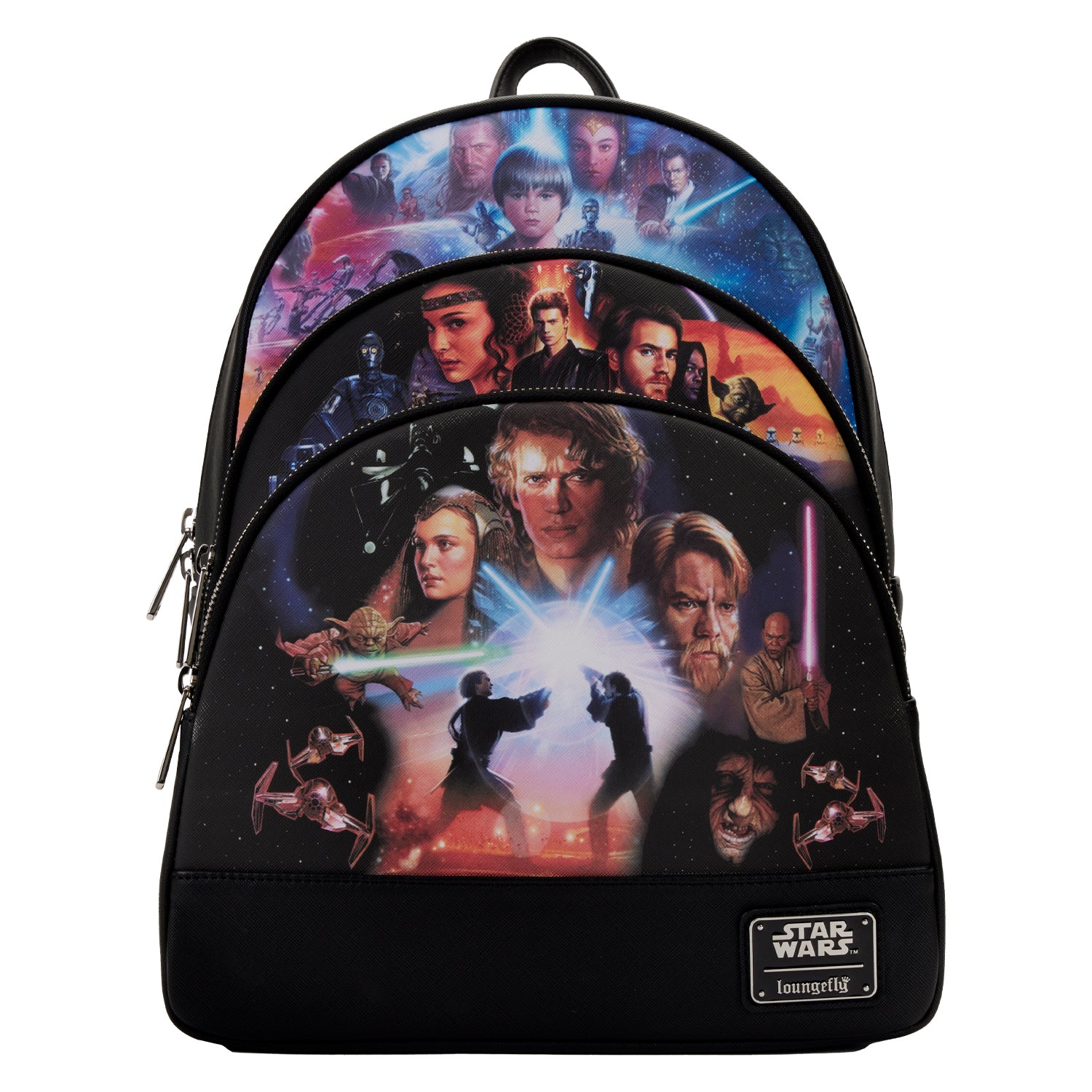 Star Wars | Prequel Movie Trilogy Triple Pocket Mini Backpack