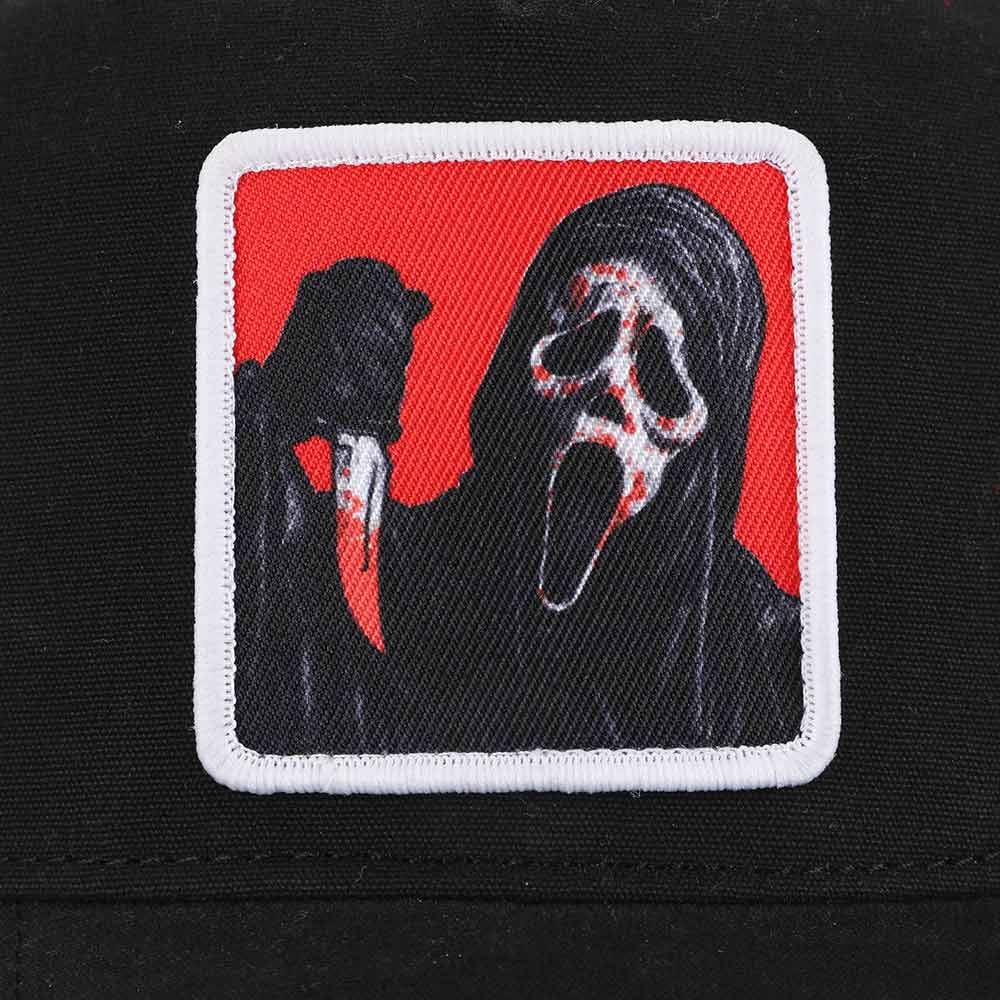 Scream | Ghost Face Sublimated Patch Pre-Curved Snapback Hat