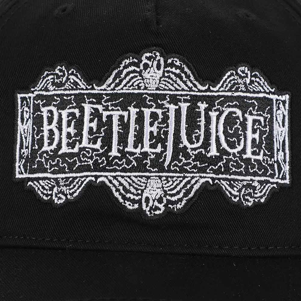 Beetlejuice | Embroidered Logo Pre-Curved Bill Snapback Hat