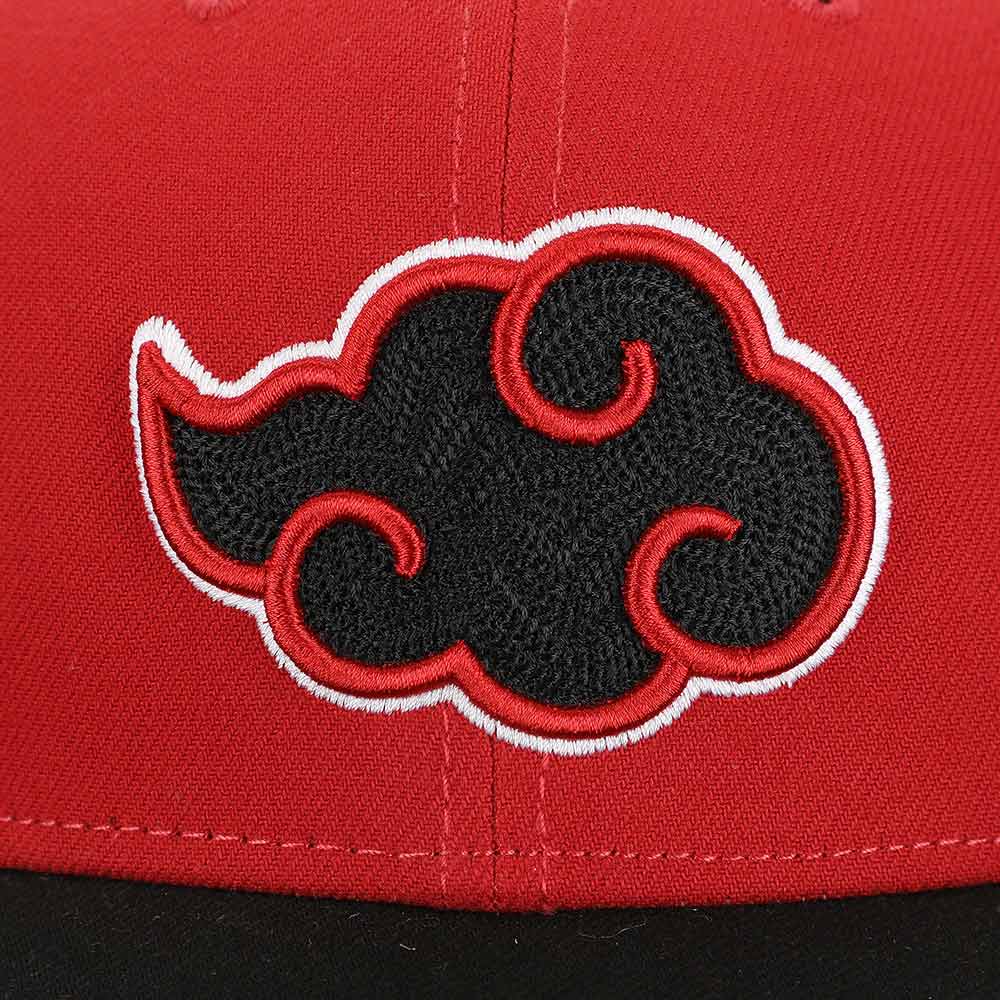 Naruto | Akatsuki Embroidered Flat Bill Snapback Hat