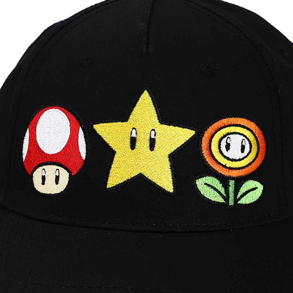 Nintendo | Super Mario Bros Icons Embroidered Snapback Hat