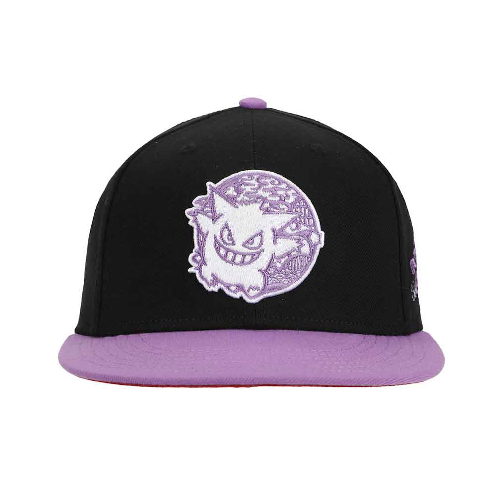 Pokemon | Gengar Embroidered Flat Bill Snapback Hat