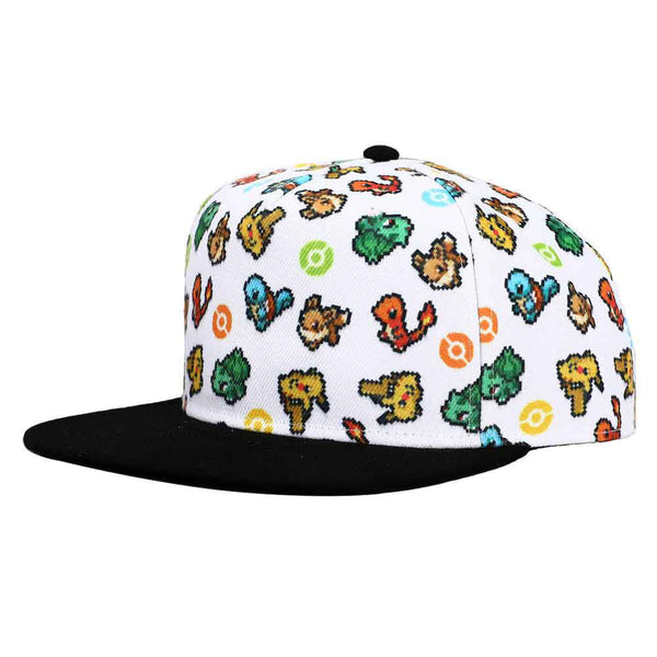 Pokemon | Pixel Characters Flat Bill Snapback