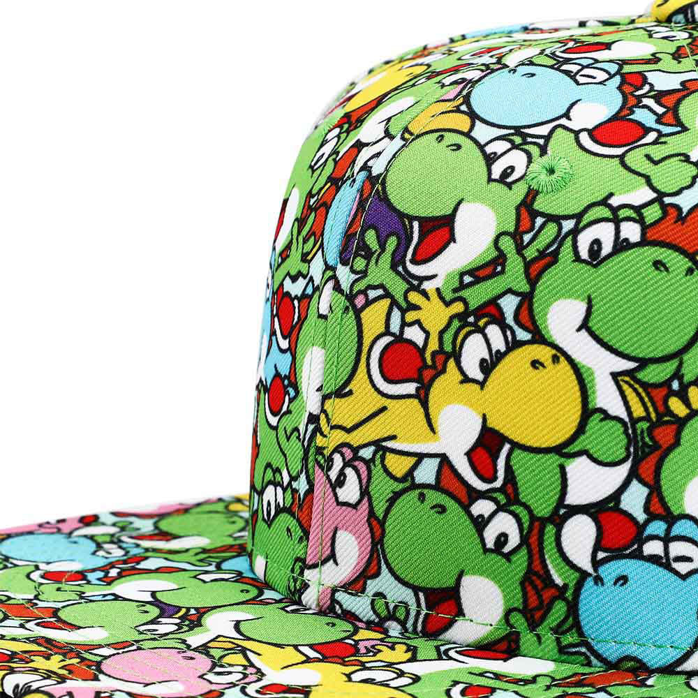 Ninentendo | Super Mario Bros Yoshi Flat Bill Snapback Hat