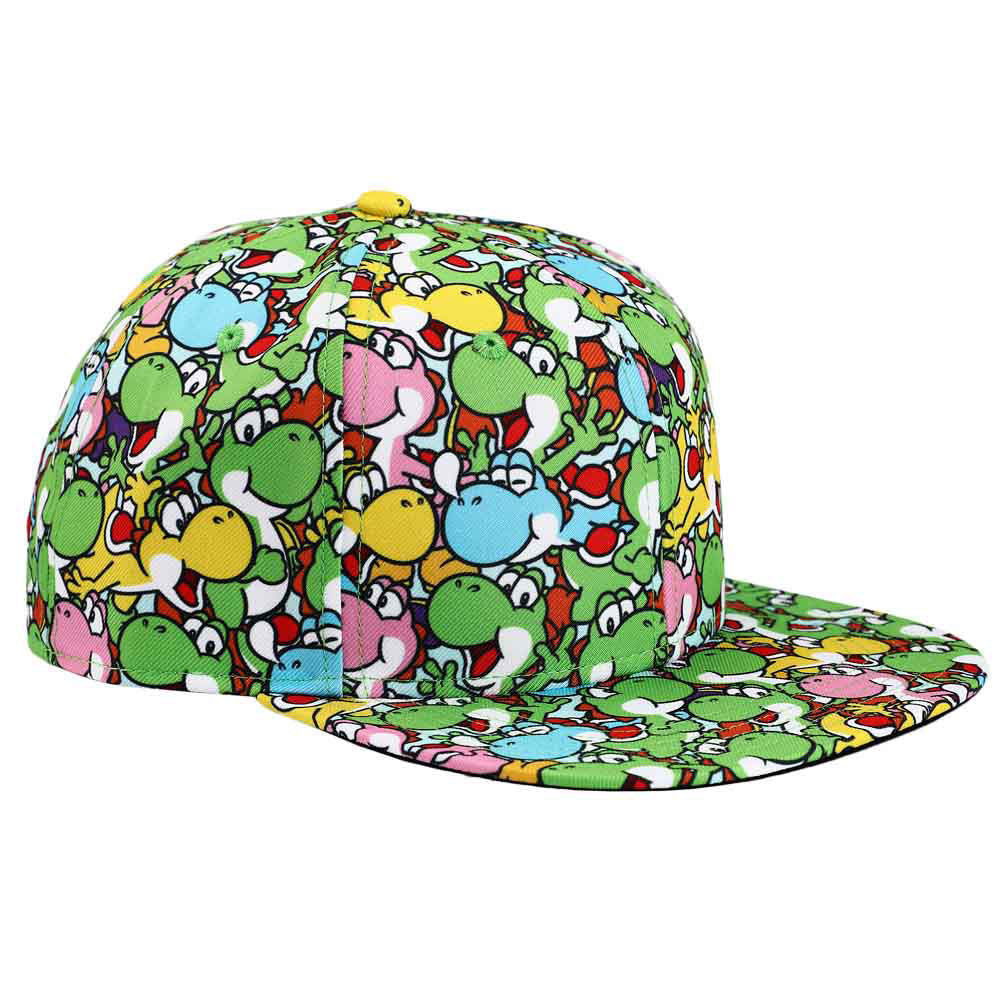 Ninentendo | Super Mario Bros Yoshi Flat Bill Snapback Hat