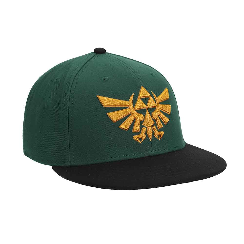 Nintendo | Zelda Hyrule Crest Embroidered Flat Bill Snapback Hat