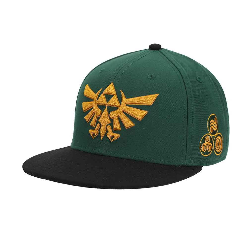 Nintendo | Zelda Hyrule Crest Embroidered Flat Bill Snapback Hat