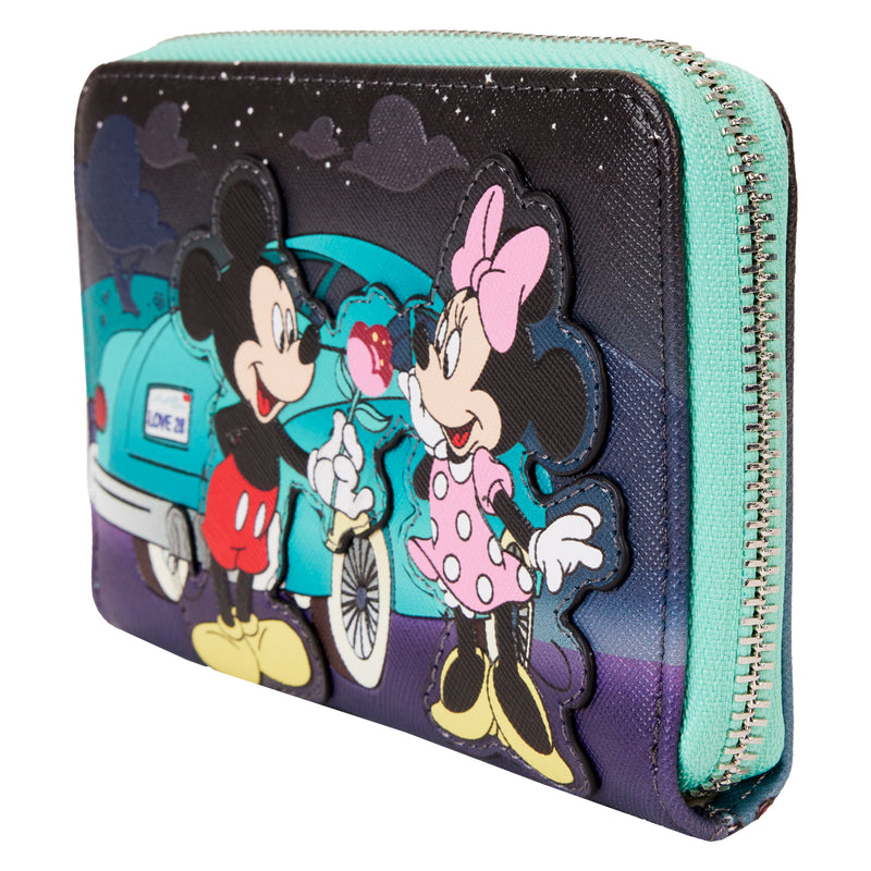 Disney | Mickey and Minnie Drive-in Date Night Zip Around Wallet