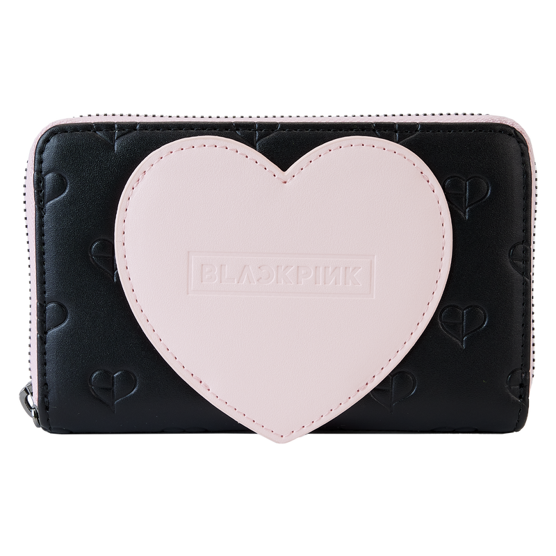 BLACKPINK | All Over Print Heart Zip Around Wallet