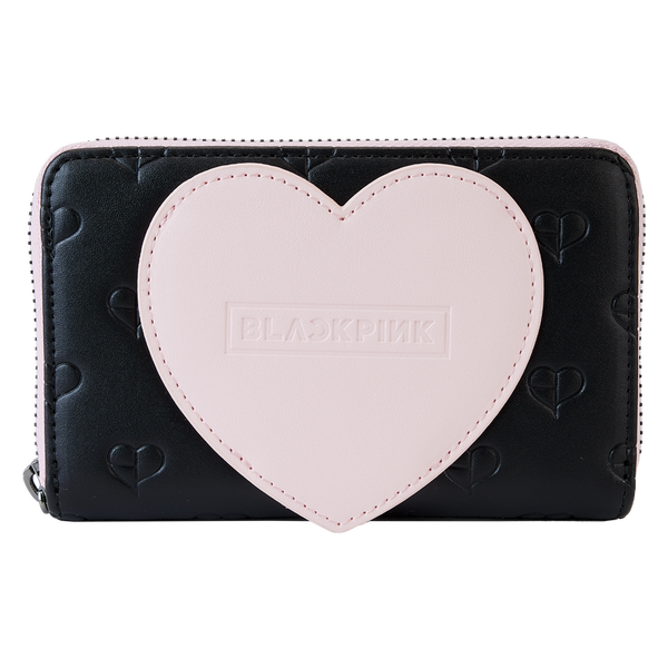 BLACKPINK | All Over Print Heart Zip Around Wallet