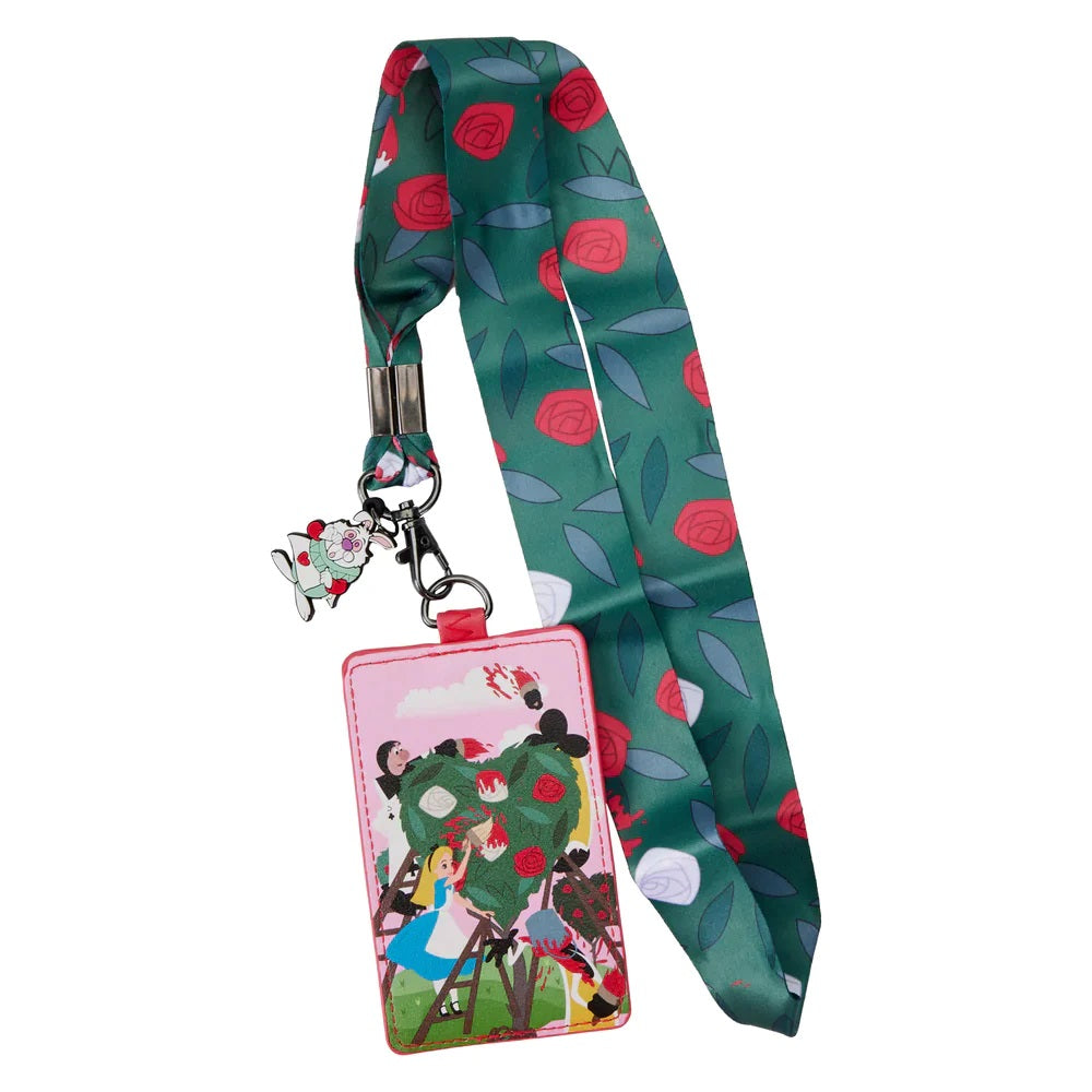 Disney | Alice In Wonderland Painting The Roses Red Lanyard with Cardholder