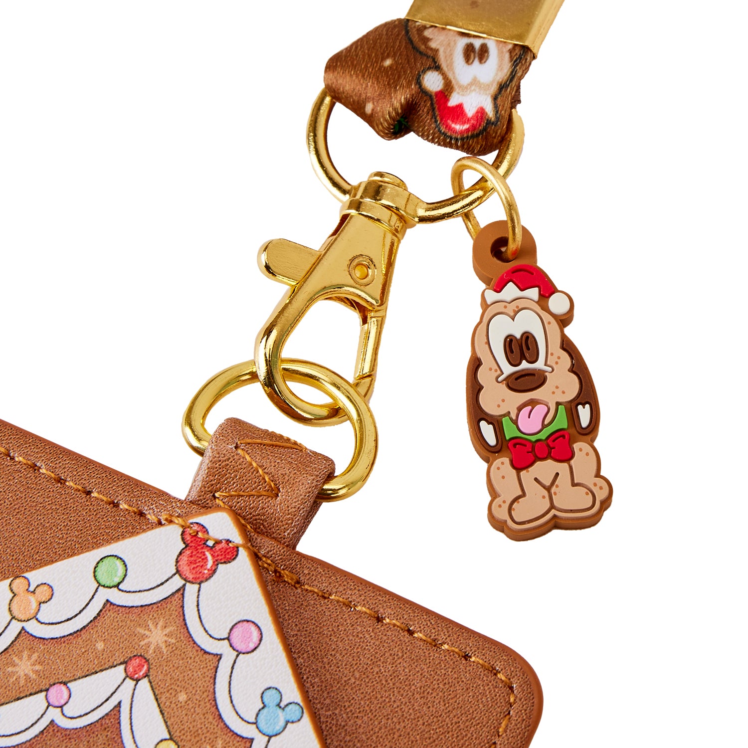Disney | Mickey and Friends Gingerbread House Lanyard with Cardholder