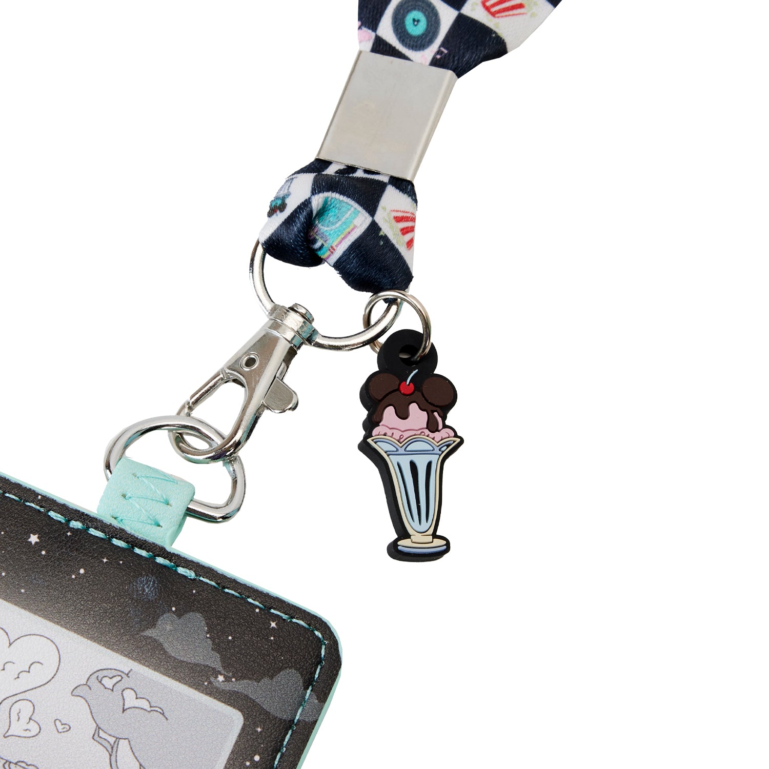 Disney | Mickey and Minnie Drive-in Date Night Lanyard with Cardholder