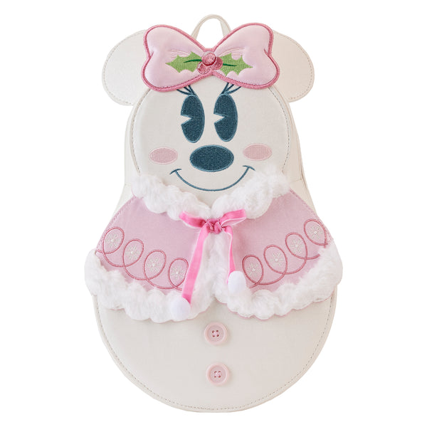 Disney | Minnie Mouse Pastel Figural Snowman Mini Backpack