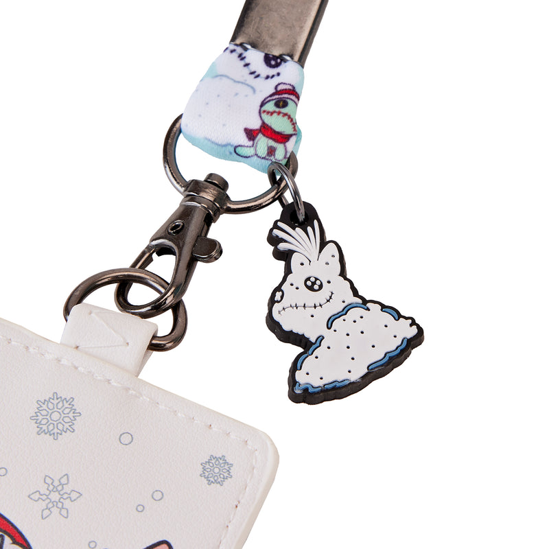 Disney | Lilo and Stitch Holiday Snow Angel Lanyard with Cardholder