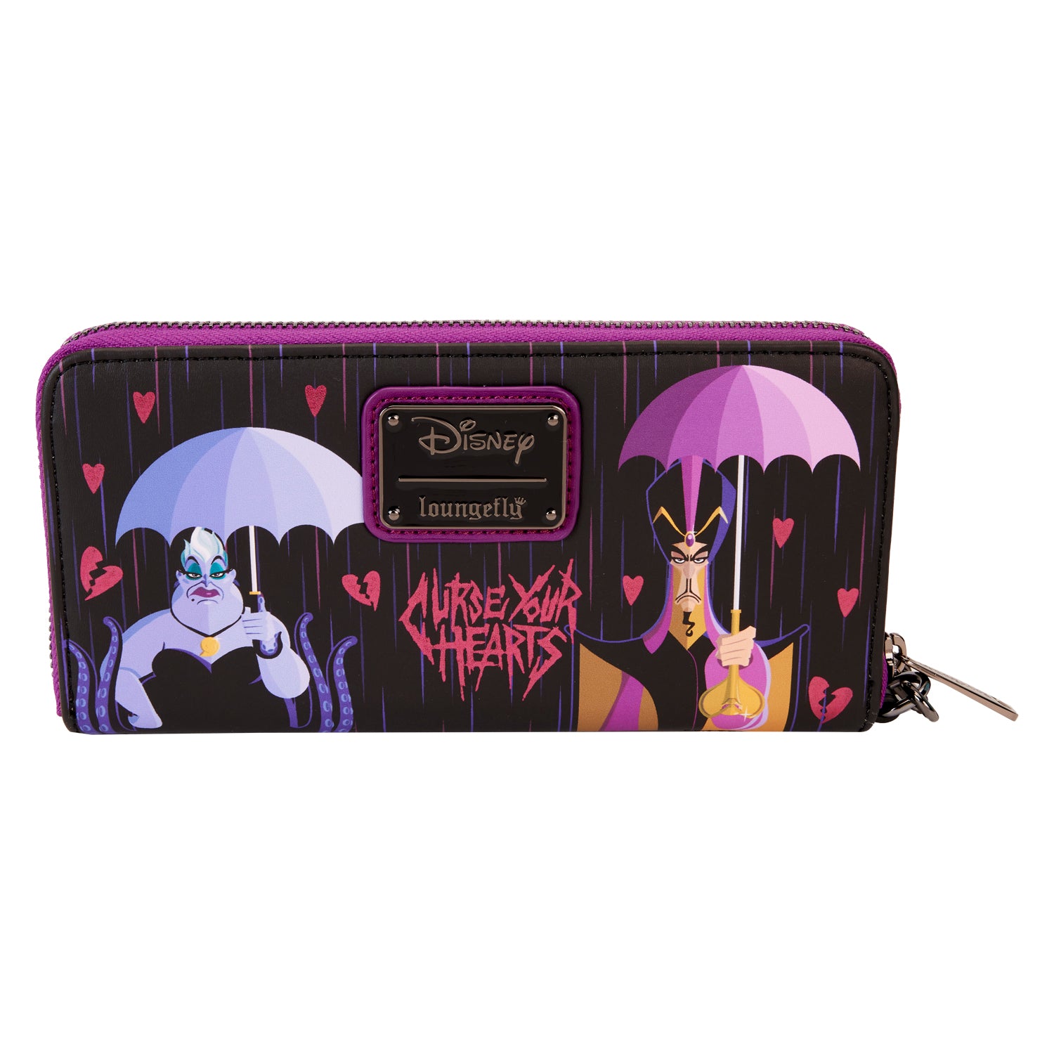 Disney | Villains Curse Your Hearts Zip Around Wristlet Wallet