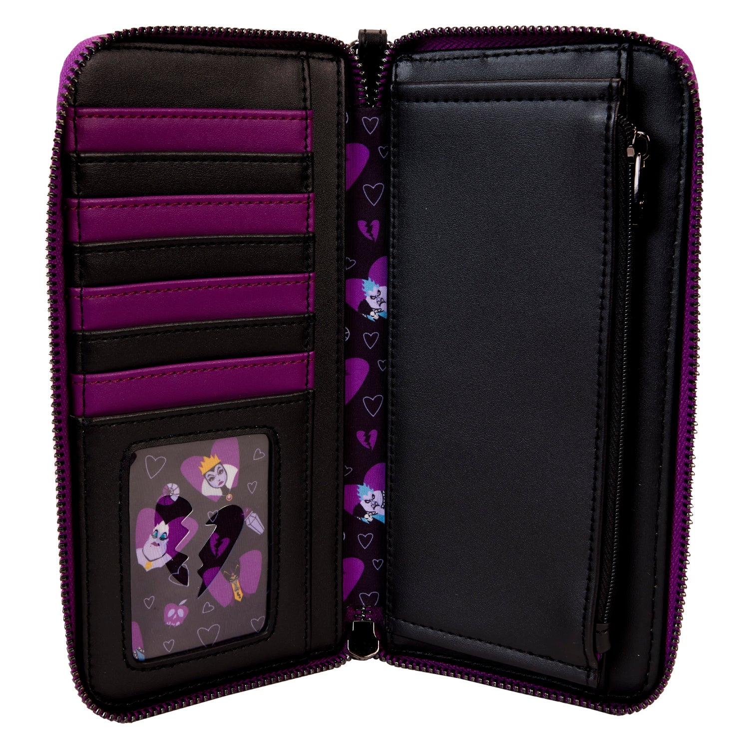 Disney | Villains Curse Your Hearts Zip Around Wristlet Wallet