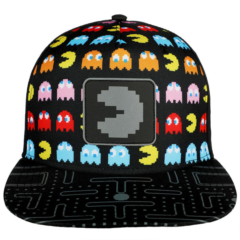 Pac-Man | All Over Print Patch Flat Bill Snapback
