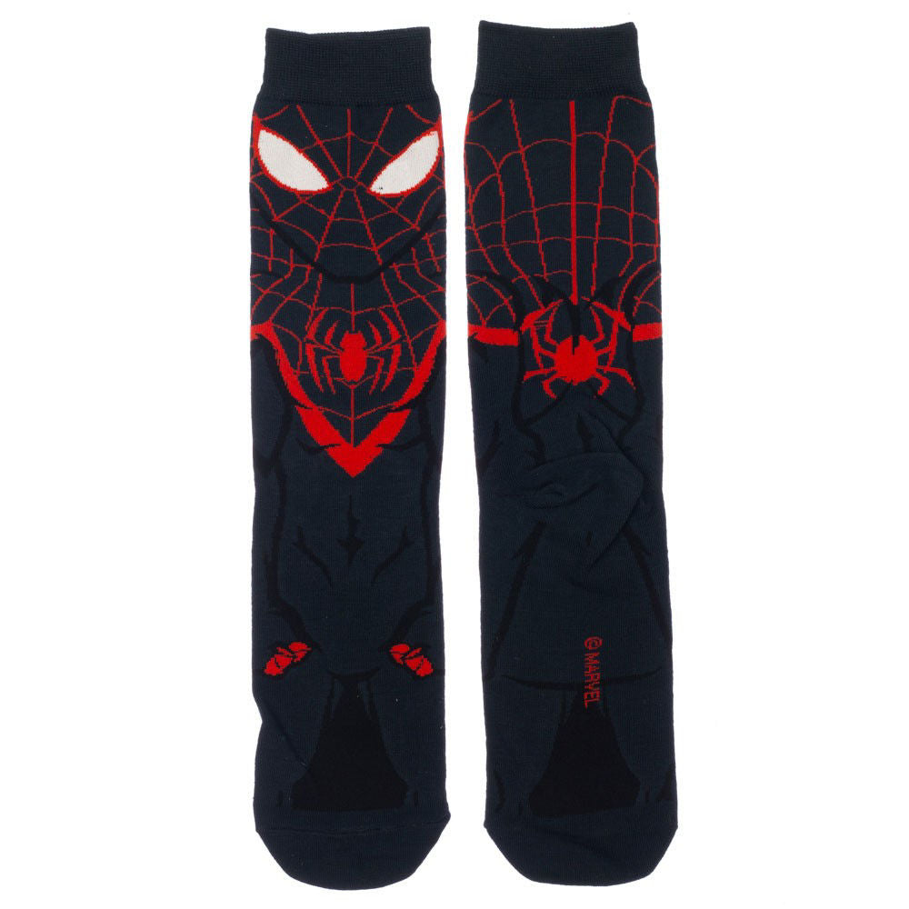 Marvel | Miles Morales Spider-man 360 Character Crew Socks