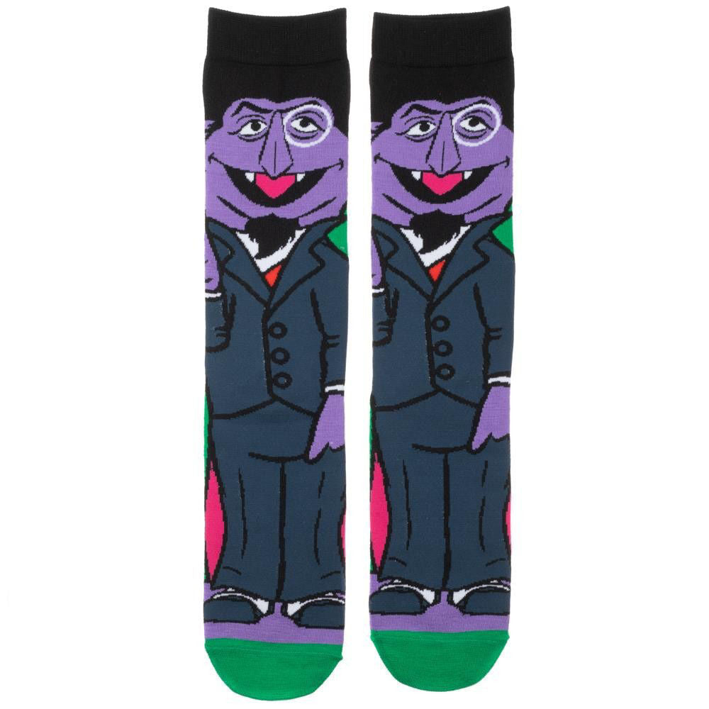 Sesame Street | The Count 360 Character Crew Socks