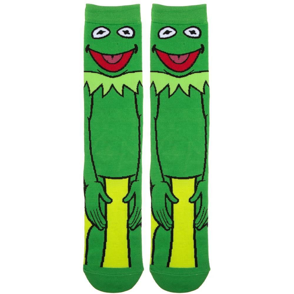 The Muppets | Kermit The Frog 360 Character Crew Socks
