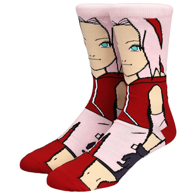 Naruto | Sakura Haruno 360 Character Crew Socks