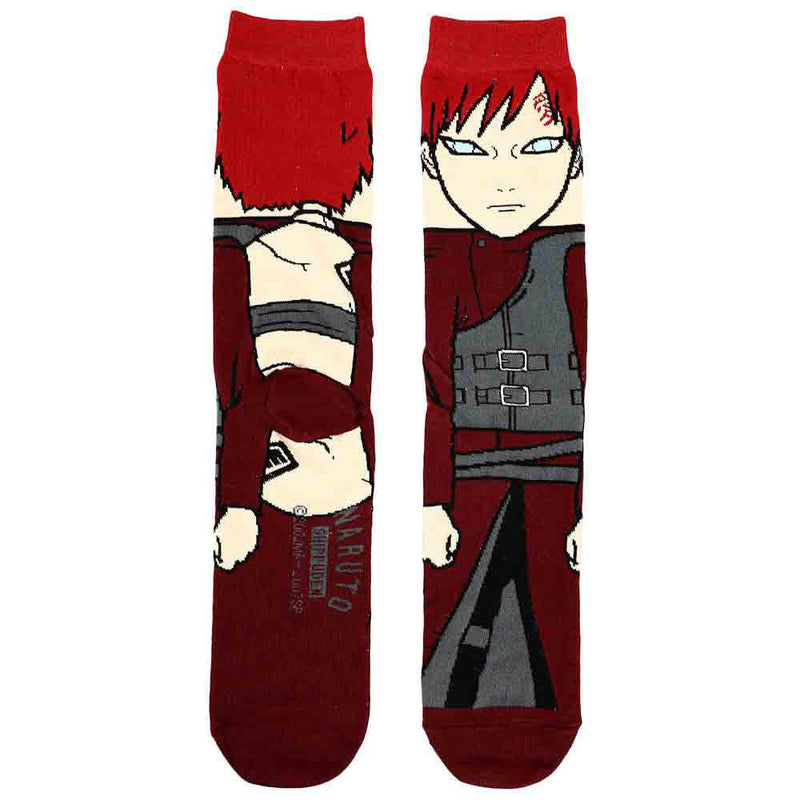 Naruto  Gaara 360 Character Crew Socks