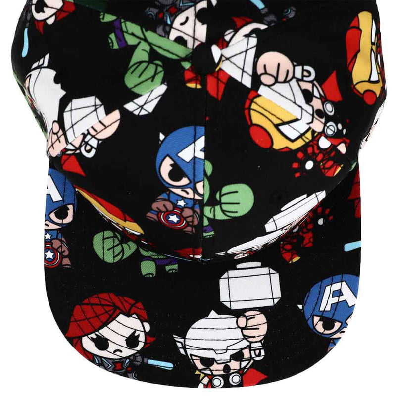 Marvel | Chibi Avengers All Over Print Flat Bill Snapback
