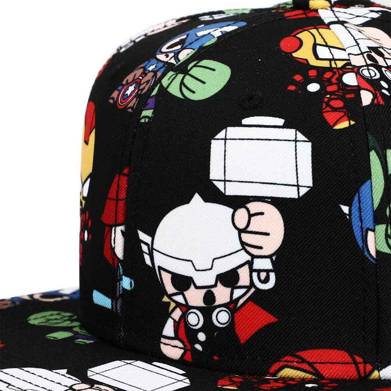 Marvel | Chibi Avengers All Over Print Flat Bill Snapback