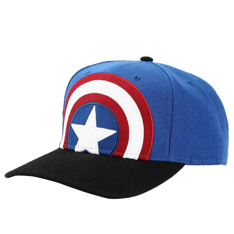 Marvel | Captain America Logo Embroidered Pre-Curved Snapback