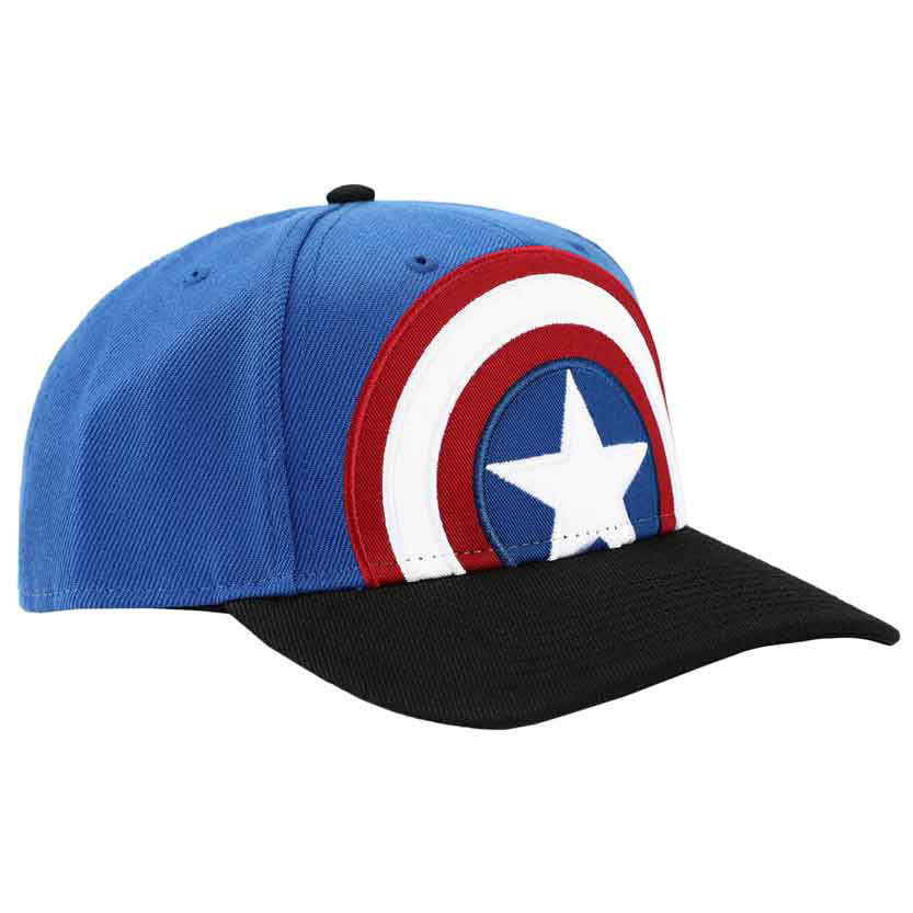 Marvel | Captain America Logo Embroidered Pre-Curved Snapback