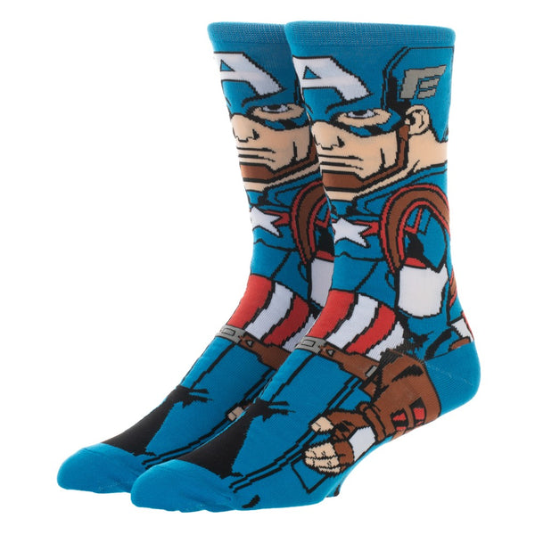 Marvel | Captain America 360 Character Crew Sock