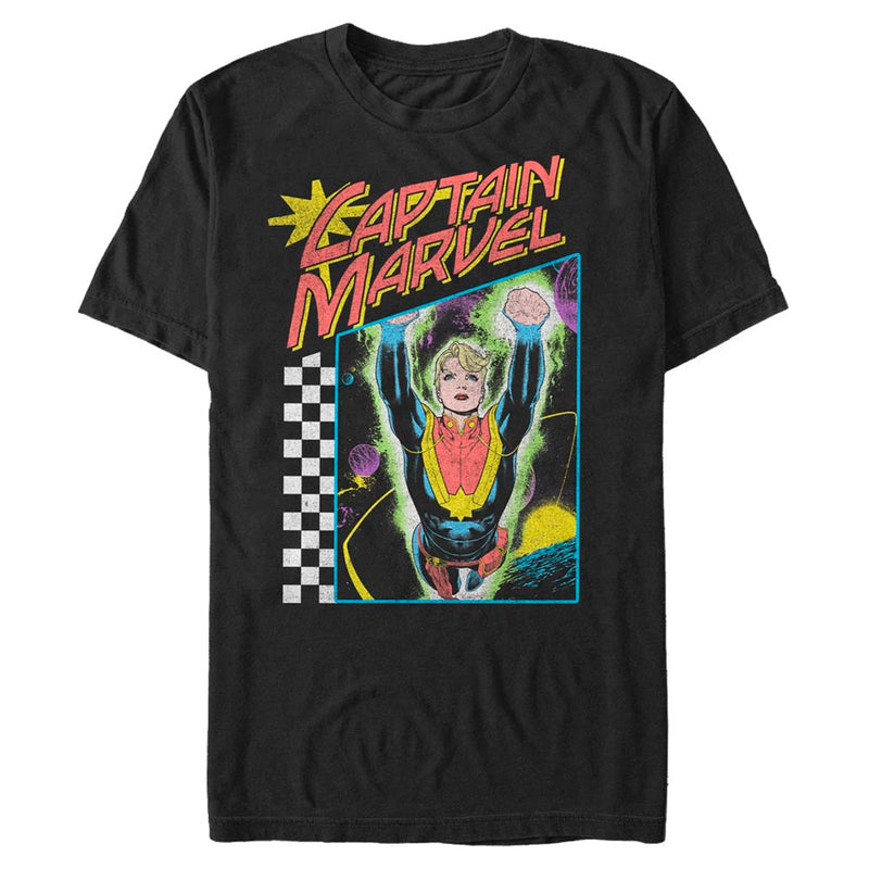 Men's Marvel CAPTAIN MARVEL NEON POP T-Shirt