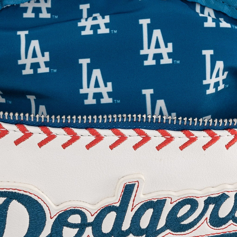 MLB Los Angeles Dodgers Baseball Seam Stitch Mini Backpack