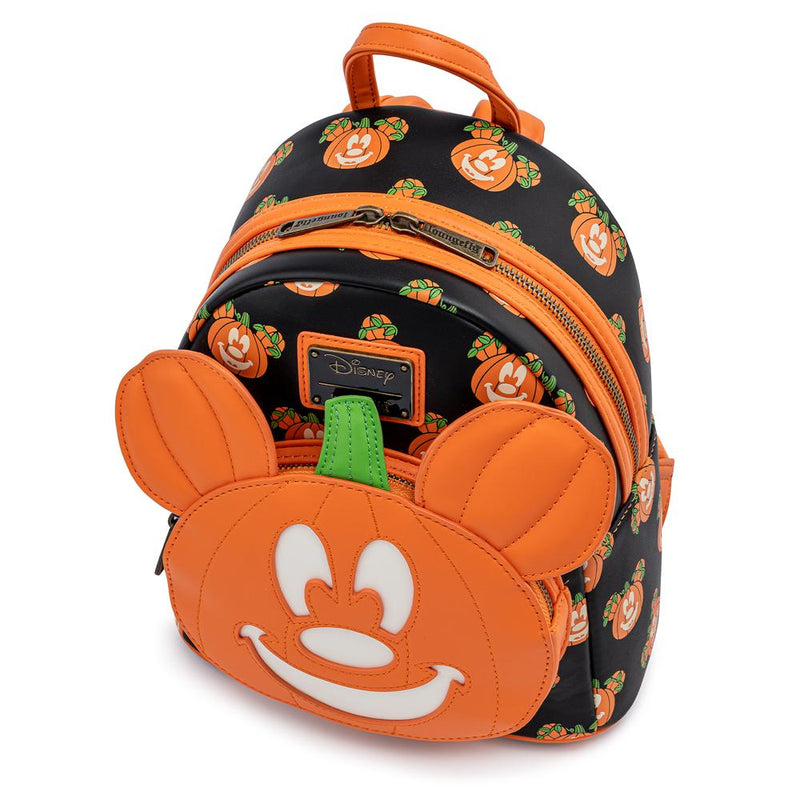 Disney | Mickey-O-Lantern With Ears Loungefly Mini Backpack