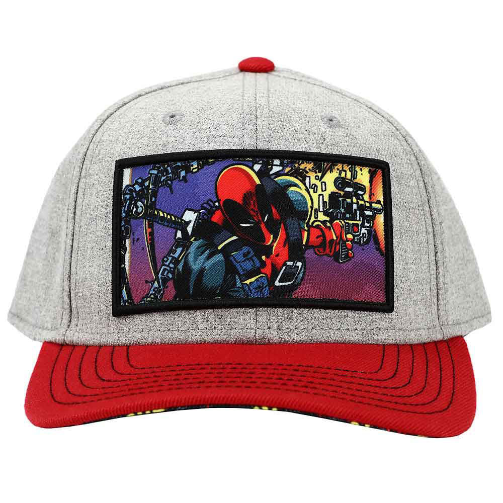 Marvel | Deadpool Sublimated Patch Pre-Curved Bill Snapback Hat