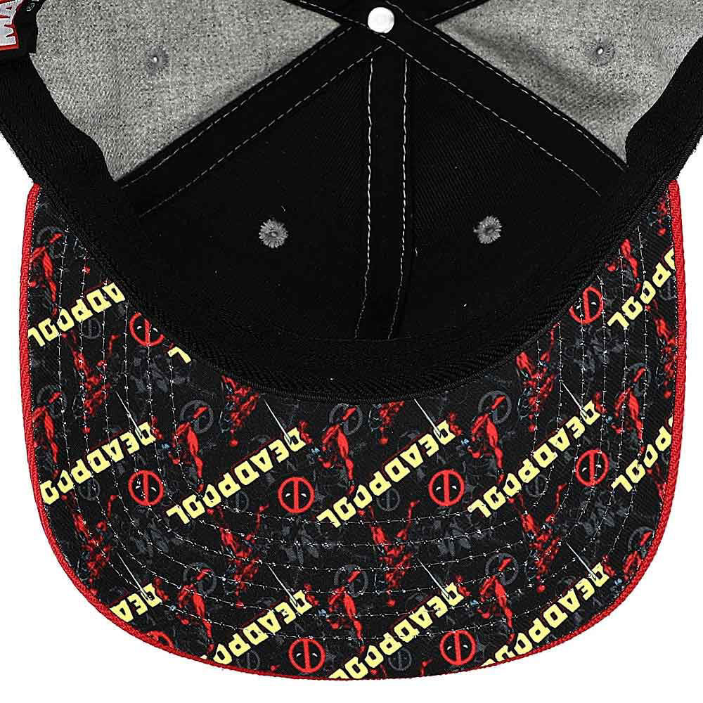 Marvel | Deadpool Sublimated Patch Pre-Curved Bill Snapback Hat