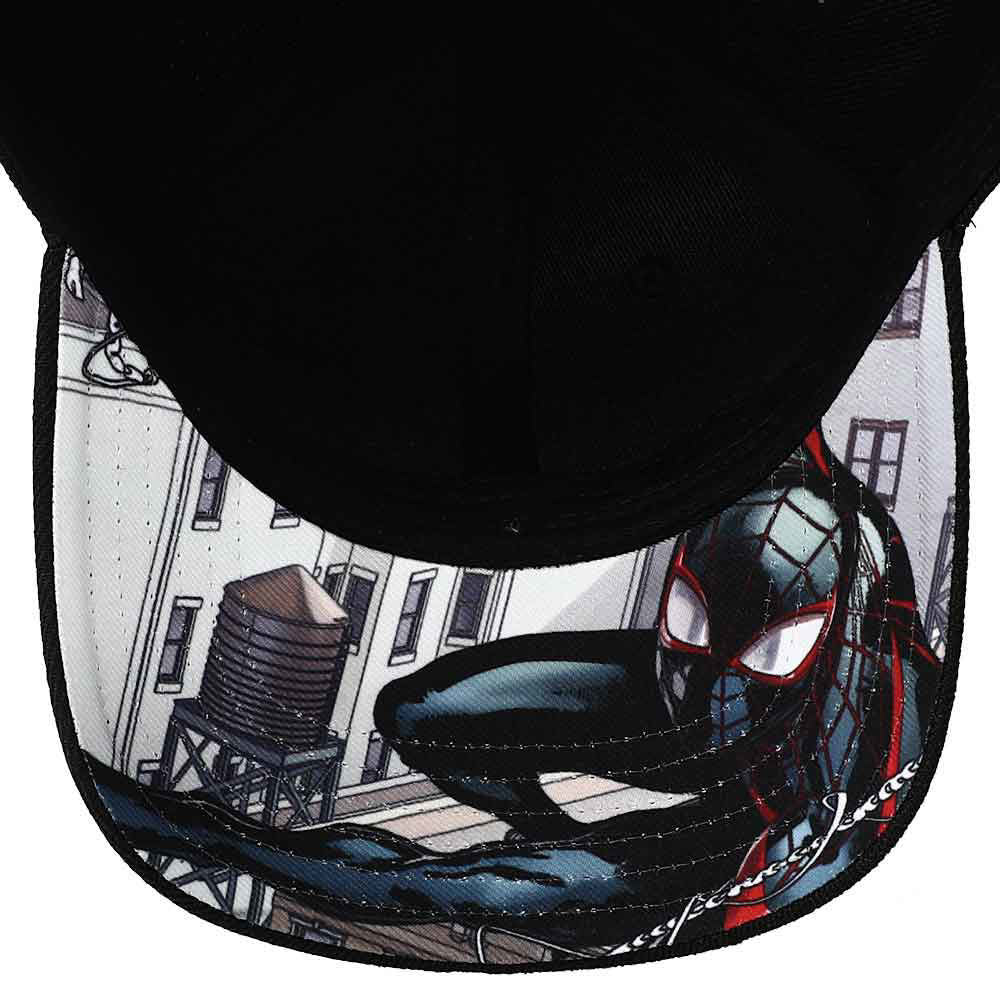 Marvel | Spider-man Miles Morales Face Pre-Curved Snapback