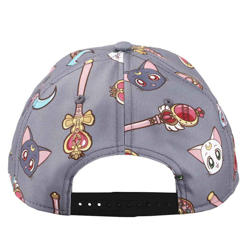 Sailor Moon | Luna and Artemis All Over Print Pre-Curved Snapback