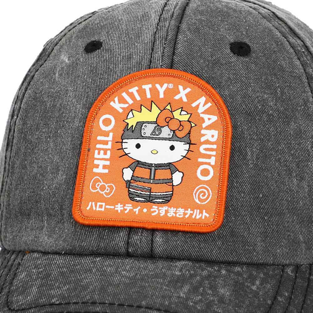 Sanrio | Hello Kitty x Naruto Embroidered Patch Dad Hat