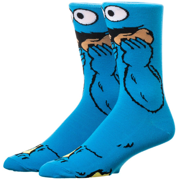 Sesame Street | Cookie Monster 360 Character Crew Socks
