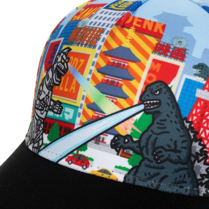 Godzilla | All Over Print Pre-curved Snapback