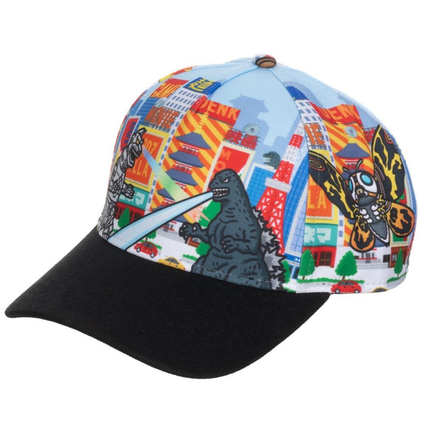 Godzilla | All Over Print Pre-curved Snapback