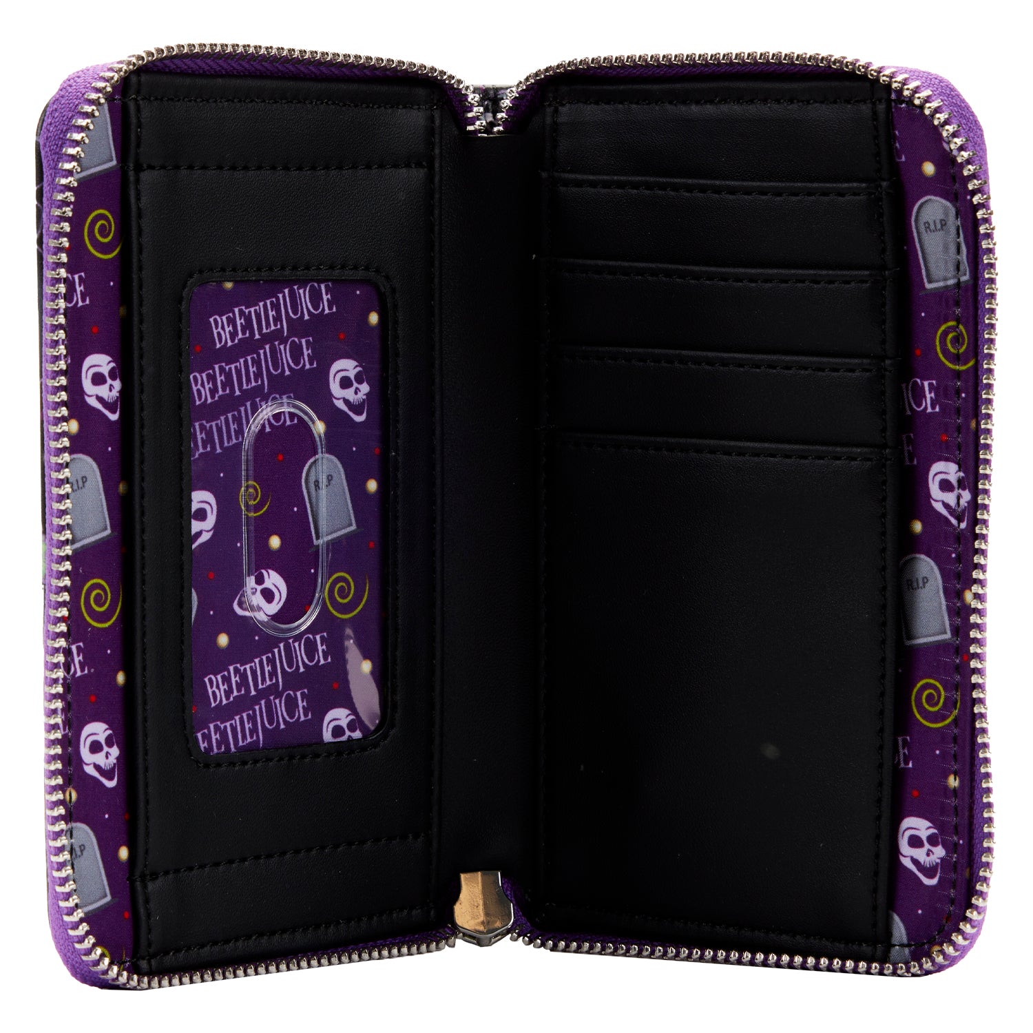 Beetlejuice | Icons All Over Print Zip Around Wallet