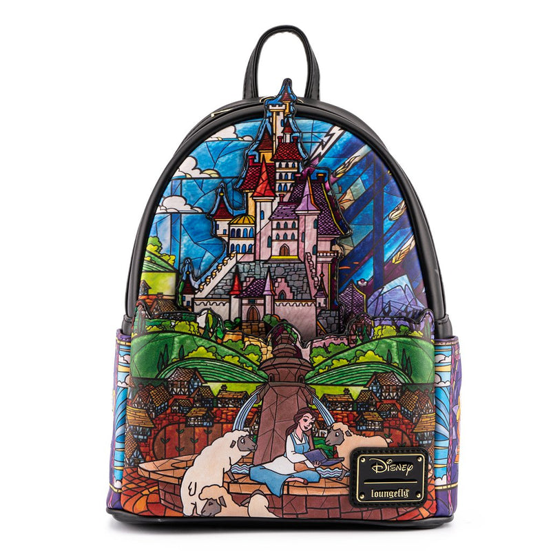  Loungefly Disney Beauty And The Beast Belle Roses Mini  Backpack